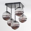 Chehalis ceiling light, globe light Smoke-coloured, 5-light sources