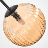 Chehalis ceiling light, globe light Amber, 5-light sources