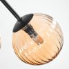 Chehalis ceiling light, globe light Amber, 5-light sources
