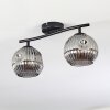 Ripoll ceiling light, globe light Smoke-coloured, 2-light sources
