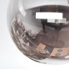 Chehalis ceiling light, globe light 34 cm Smoke-coloured, 3-light sources