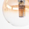 Chehalis ceiling light, globe light Amber, clear, 5-light sources