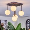 Chehalis ceiling light, globe light white, 5-light sources