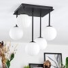 Chehalis ceiling light, globe light white, 5-light sources