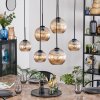 Koyoto hanging light, globe light, pendant light Amber, 6-light sources