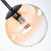 Chehalis ceiling light, globe light Amber, clear, Smoke-coloured, 5-light sources
