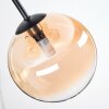 Chehalis ceiling light, globe light Amber, clear, Smoke-coloured, 5-light sources