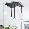 Chehalis ceiling light, globe light white, 5-light sources