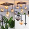 Chehalis ceiling light, globe light Amber, clear, Smoke-coloured, 5-light sources