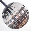 Chehalis ceiling light, globe light Amber, clear, Smoke-coloured, 5-light sources