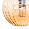 Chehalis ceiling light, globe light Amber, clear, Smoke-coloured, 5-light sources