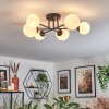 Chehalis ceiling light, globe light 55 cm white, 6-light sources