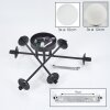 Chehalis ceiling light, globe light 55 cm white, 6-light sources
