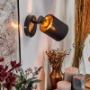 Fallhagen wall light, wall spotlight black, 1-light source