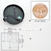 Chehalis ceiling light, globe light Amber, 3-light sources