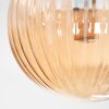 Chehalis ceiling light, globe light Amber, 3-light sources