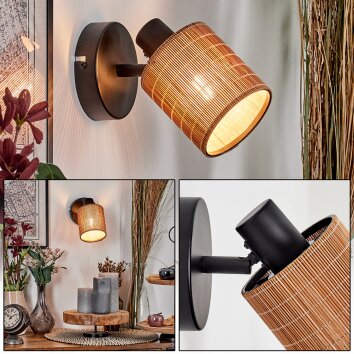 Kinnared wall light, wall spotlight black, 1-light source