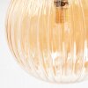 Chehalis ceiling light, globe light 62 cm Amber, Smoke-coloured, 6-light sources