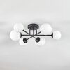 Chehalis ceiling light, globe light 55 cm white, 6-light sources