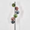 Gastor globe light, floor lamp 34 cm blue, green, coppery, 6-light sources