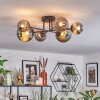 Chehalis ceiling light, globe light 62 cm Smoke-coloured, 6-light sources