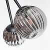 Chehalis ceiling light, globe light 62 cm Smoke-coloured, 6-light sources