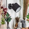 Bassagoda wall light, wall spotlight black, 1-light source