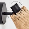 Lindberg wall light, wall spotlight black, 1-light source