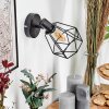 Yaak wall light, wall spotlight black, 1-light source