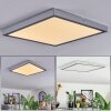 Finsrud ceiling light, Panel LED silver, 1-light source
