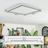 Finsrud ceiling light, Panel LED silver, 1-light source