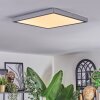 Finsrud ceiling light, Panel LED silver, 1-light source
