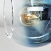 Koyoto ceiling light, globe light 31 cm blue, gold, clear, coppery, 4-light sources