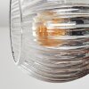 Koyoto ceiling light, globe light 31 cm Amber, clear, Smoke-coloured, 4-light sources