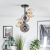 Koyoto ceiling light, globe light 31 cm Amber, clear, Smoke-coloured, 4-light sources