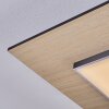 Barullu ceiling light, Panel LED Wood like finish, black, white, 1-light source