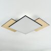 Barullu ceiling light, Panel LED Wood like finish, black, white, 1-light source