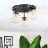 Chehalis ceiling light, globe light 30.5 cm Amber, clear, 3-light sources