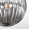 Chehalis ceiling light, globe light 30 cm Smoke-coloured, 3-light sources