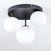 Chehalis ceiling light, globe light 30 cm white, 3-light sources