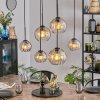 Koyoto hanging light, globe light, pendant light Amber, clear, 6-light sources