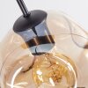 Ripoll hanging light, globe light, pendant light Amber, clear, 6-light sources