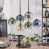 Koyoto hanging light, globe light, pendant light Amber, blue, green, clear, Smoke-coloured, 6-light sources