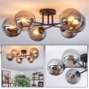Gastor ceiling light, globe light Smoke-coloured, 6-light sources