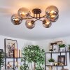 Gastor ceiling light, globe light Smoke-coloured, 6-light sources