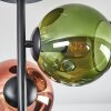 Koyoto ceiling light, globe light 31 cm blue, green, coppery, 4-light sources