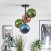 Gastor ceiling light, globe light 32 cm blue, green, coppery, 4-light sources