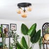 Chehalis ceiling light, globe light 32 cm Amber, 3-light sources