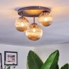 Chehalis ceiling light, globe light 32 cm Amber, 3-light sources