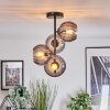 Koyoto ceiling light, globe light 31 cm Smoke-coloured, 4-light sources